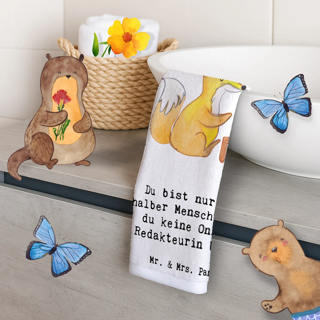 Guest towel Online Editor Heart guest towels, hand towels, 50 x 30, towel, Guest towel, gift, gift idea, best, farewell gift, passing exam, anniversary, retirement, promotion, job start, sayings, funny, profession