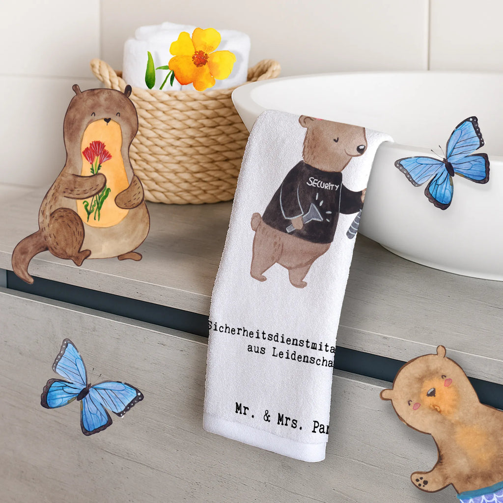 Guest towel Security Service Employee Passion Guest towel, 50 x 30, hand towels, guest towels, towel, gift, gift idea, best, farewell gift, passing exam, anniversary, retirement, promotion, job start, sayings, funny, profession