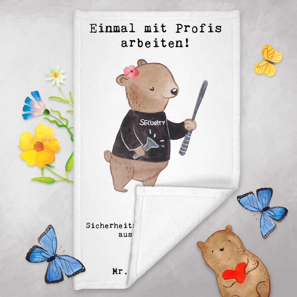 Guest towel Security Service Employee Passion Guest towel, 50 x 30, hand towels, guest towels, towel, gift, gift idea, best, farewell gift, passing exam, anniversary, retirement, promotion, job start, sayings, funny, profession