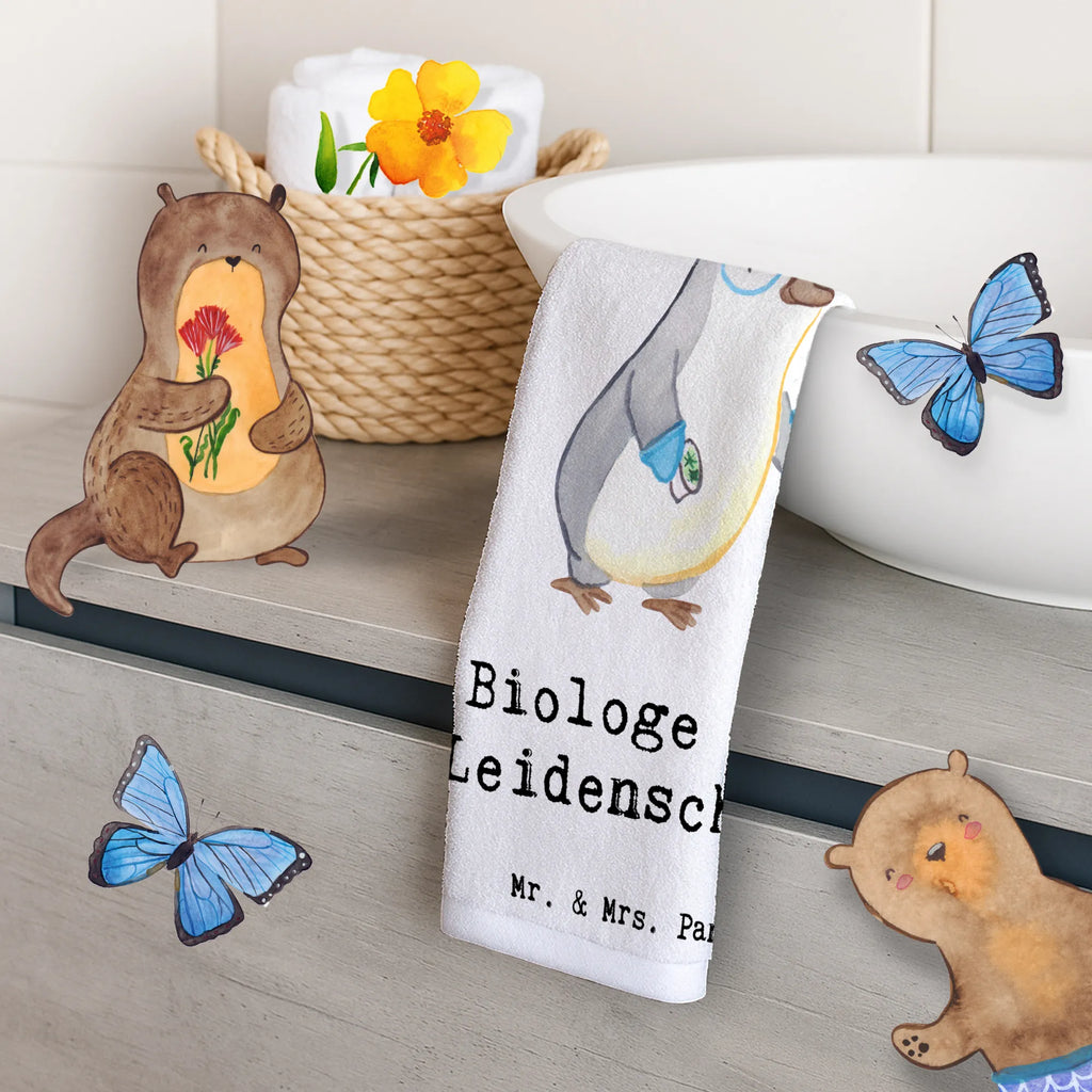 Guest towel biologist passion towel, Guest towel, 50 x 30, hand towels, guest towels, gift, gift idea, best, farewell gift, passing exam, anniversary, retirement, promotion, job start, sayings, funny, profession