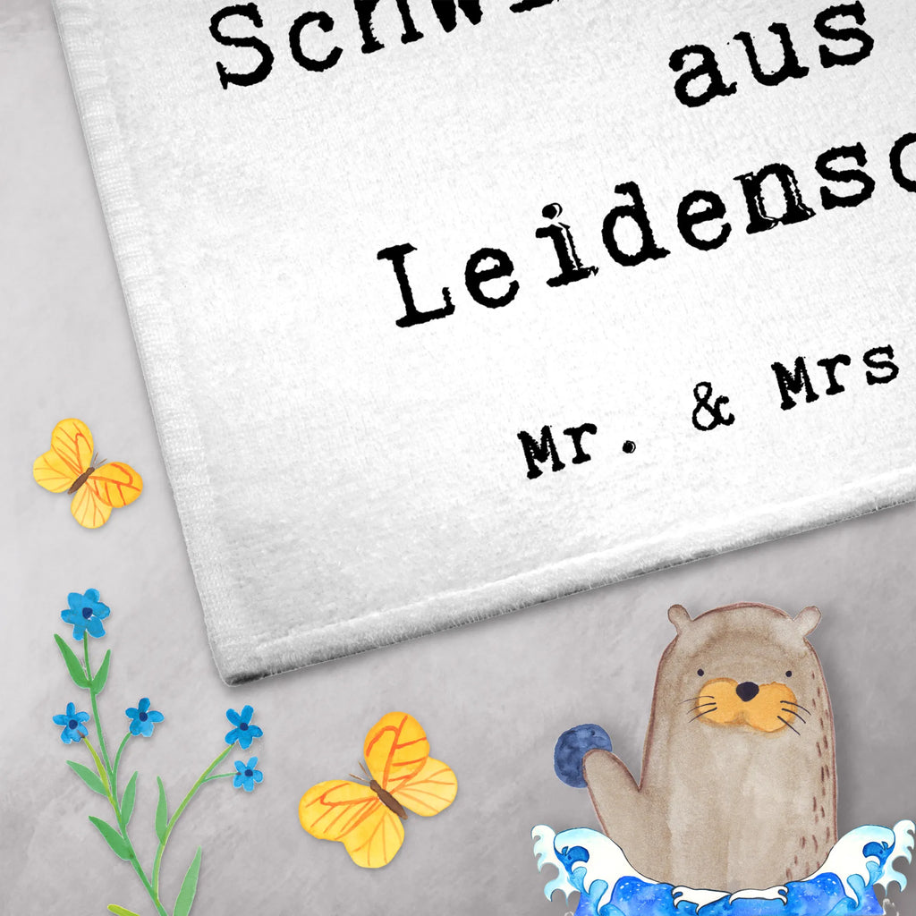 Guest towel swimming instructor Passion 50 x 30, towel, guest towels, Guest towel, hand towels, gift, gift idea, best, farewell gift, passing exam, anniversary, retirement, promotion, job start, sayings, funny, profession