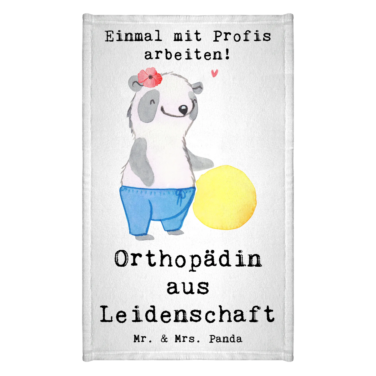 Guest towel Female Orthopedist Passion 50 x 30, Guest towel, guest towels, towel, hand towels, gift, gift idea, best, farewell gift, passing exam, anniversary, retirement, promotion, job start, sayings, funny, profession