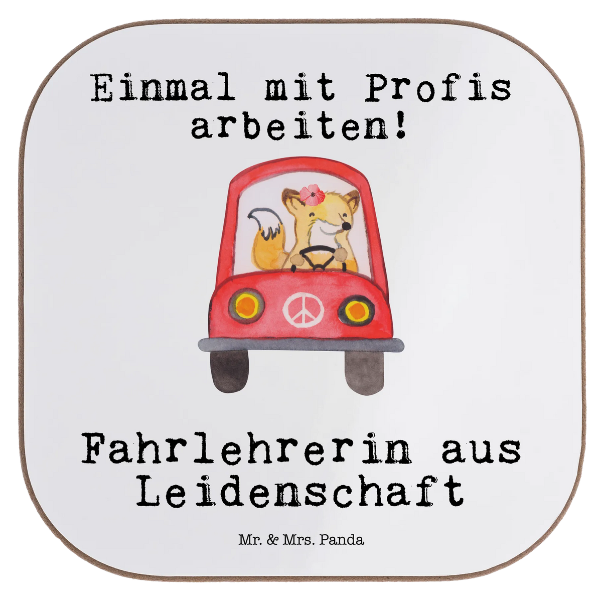 Square coaster Female driving instructor Passion glass coasters, gifts, presents, breakfast, party, Coasters, gift, gift idea, best, farewell gift, passing exam, anniversary, retirement, promotion, job start, sayings, funny, profession