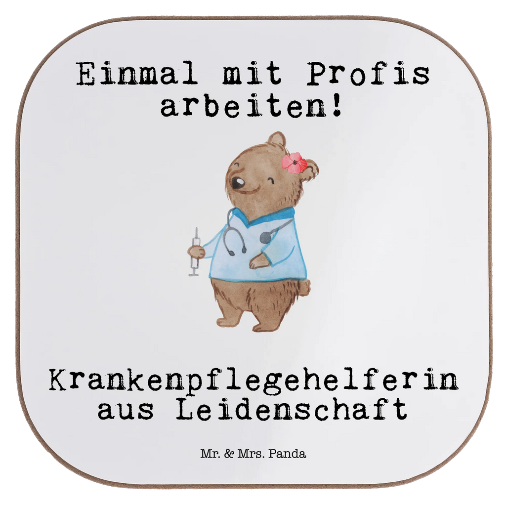 Square coaster Nursing assistant Passion breakfast, party, gifts, glass coasters, gift, Coasters, presents, gift idea, best, farewell gift, passing exam, anniversary, retirement, promotion, job start, sayings, funny, profession