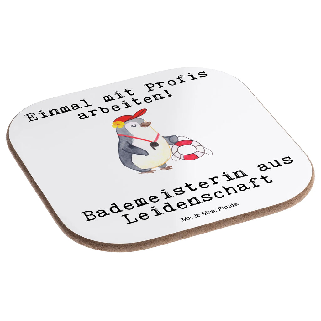 Square coaster Lifeguard Passion gift, presents, breakfast, Coasters, glass coasters, party, gifts, gift idea, best, farewell gift, passing exam, anniversary, retirement, promotion, job start, sayings, funny, profession