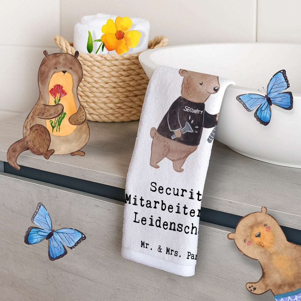 Guest towel Security Guard Passion hand towels, 50 x 30, Guest towel, guest towels, towel, gift, gift idea, best, farewell gift, passing exam, anniversary, retirement, promotion, job start, sayings, funny, profession