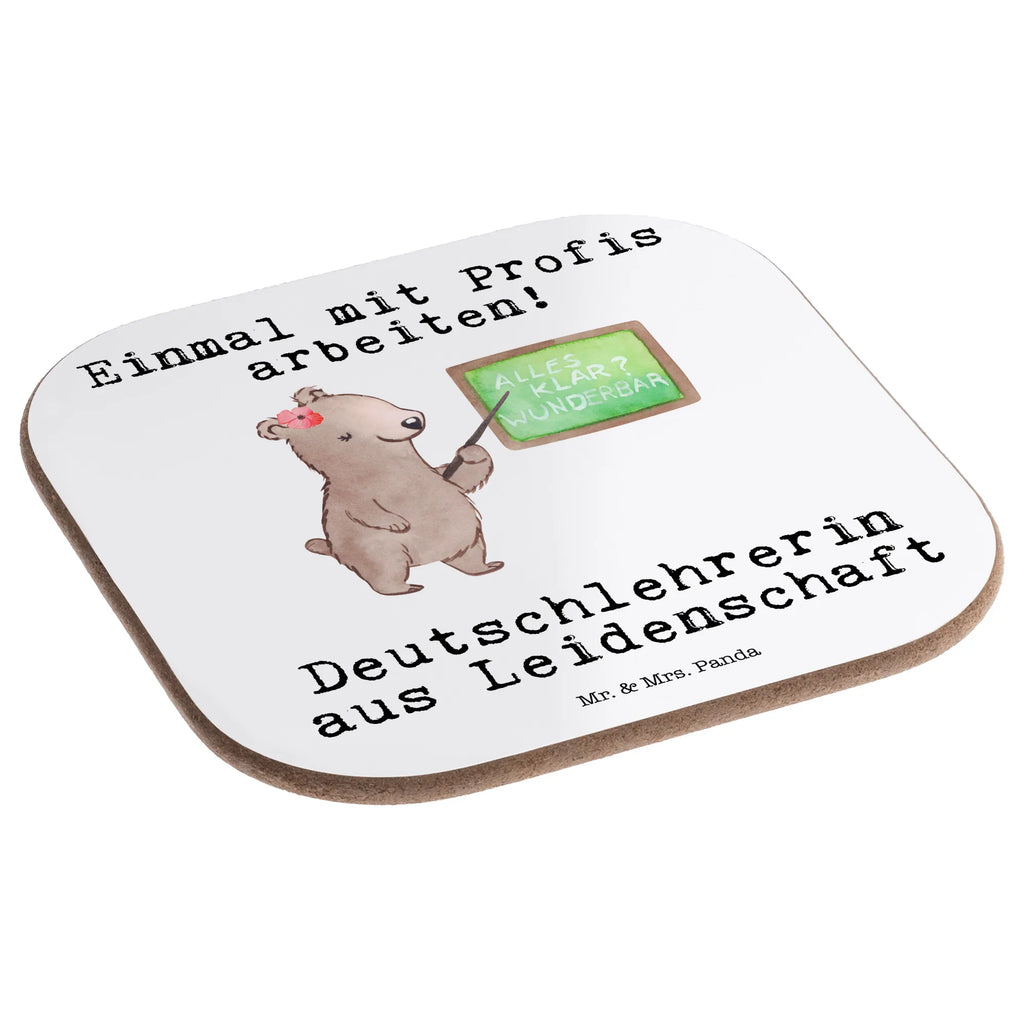 Podkładka Nauczycielka języka niemieckiego pasja Zawód, Wykształcenie, Jubileusz, Pożegnanie, Emerytura, Kolega, Koleżanka, Prezent, Dawać, Pracownik, Współpracownik, Firma, Dziękuję, Dziękuję bardzo