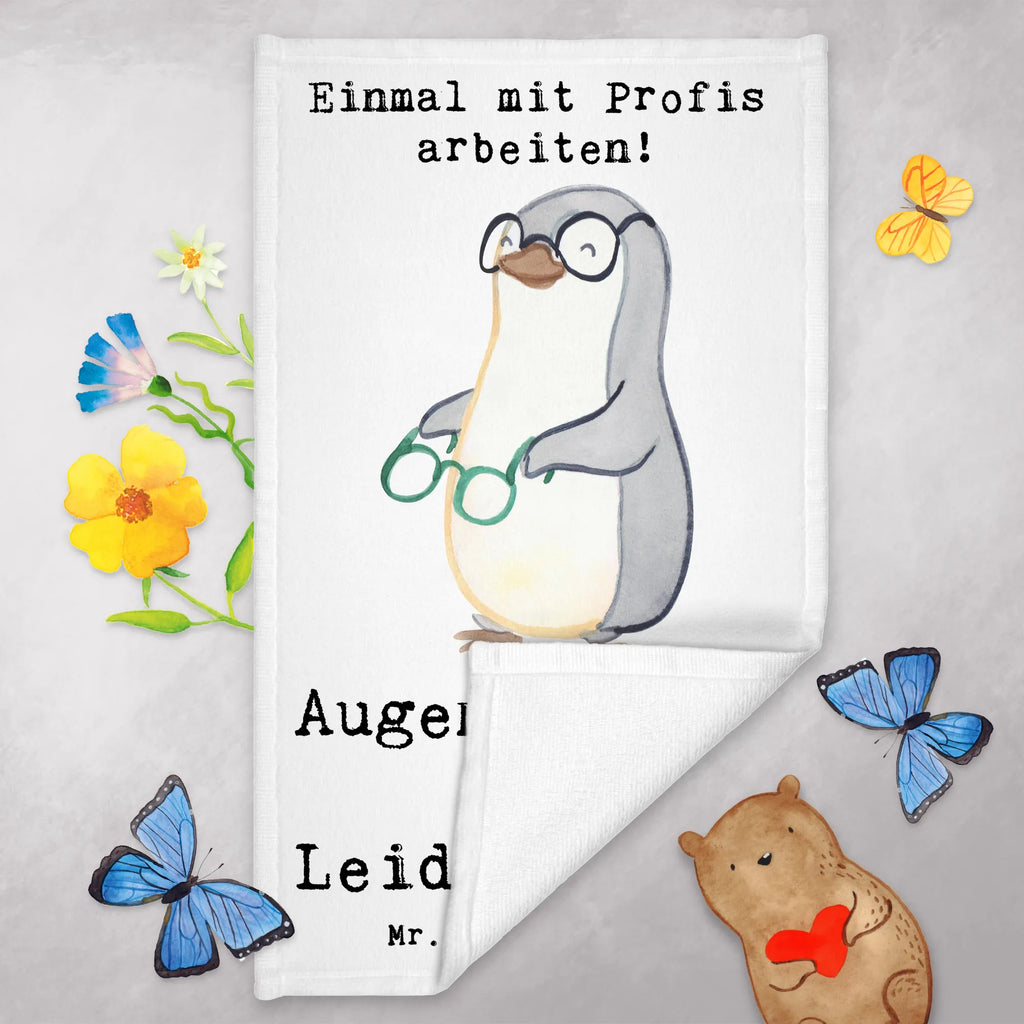 Guest towel Optician Passion towel, 50 x 30, guest towels, hand towels, Guest towel, gift, gift idea, best, farewell gift, passing exam, anniversary, retirement, promotion, job start, sayings, funny, profession