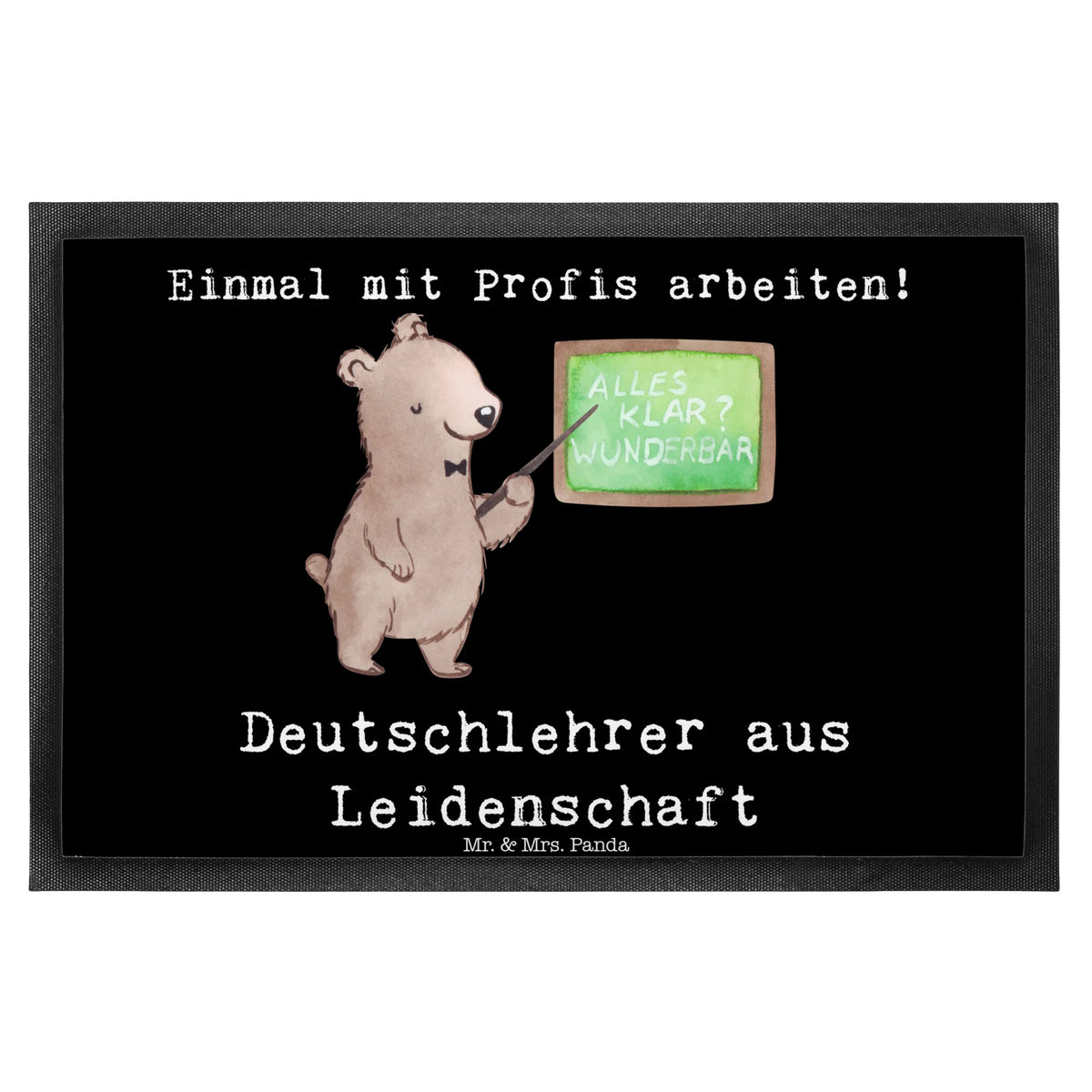 Doormat German teacher Passion gift, sayings, gift idea, best, farewell gift, passing exam, anniversary, retirement, promotion, job start, profession