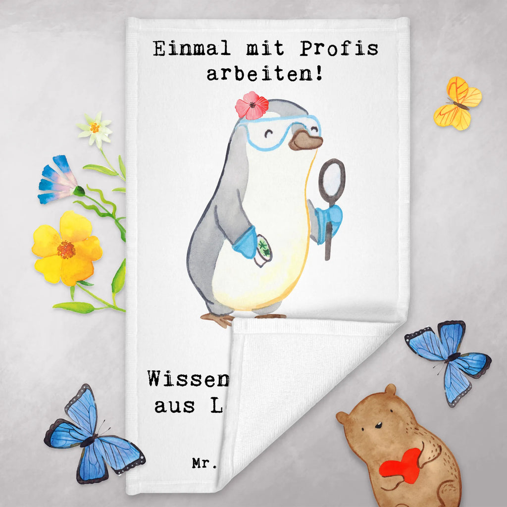 Guest towel female scientist Passion Guest towel, towel, 50 x 30, guest towels, hand towels, gift, gift idea, best, farewell gift, passing exam, anniversary, retirement, promotion, job start, sayings, funny, profession