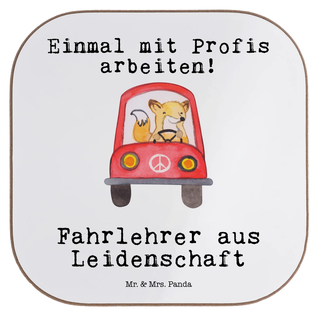 Square coaster driving instructor Passion gift, Coasters, gifts, glass coasters, party, presents, breakfast, gift idea, best, farewell gift, passing exam, anniversary, retirement, promotion, job start, sayings, funny, profession