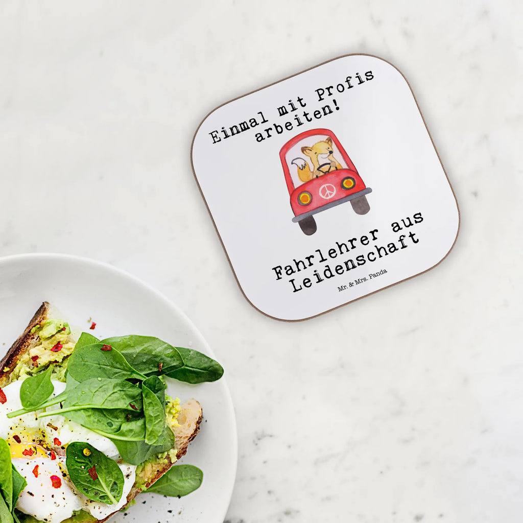 Square coaster driving instructor Passion gift, Coasters, gifts, glass coasters, party, presents, breakfast, gift idea, best, farewell gift, passing exam, anniversary, retirement, promotion, job start, sayings, funny, profession