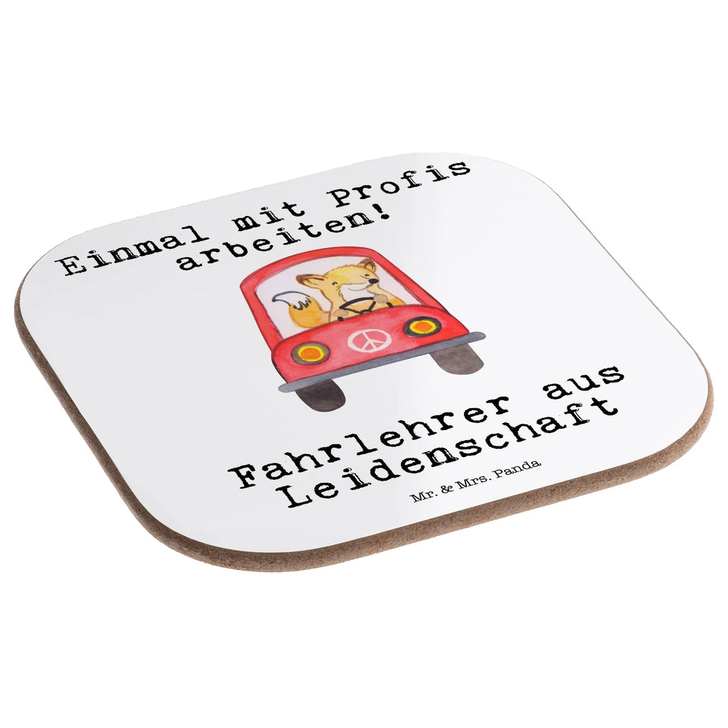 Square coaster driving instructor Passion gift, Coasters, gifts, glass coasters, party, presents, breakfast, gift idea, best, farewell gift, passing exam, anniversary, retirement, promotion, job start, sayings, funny, profession