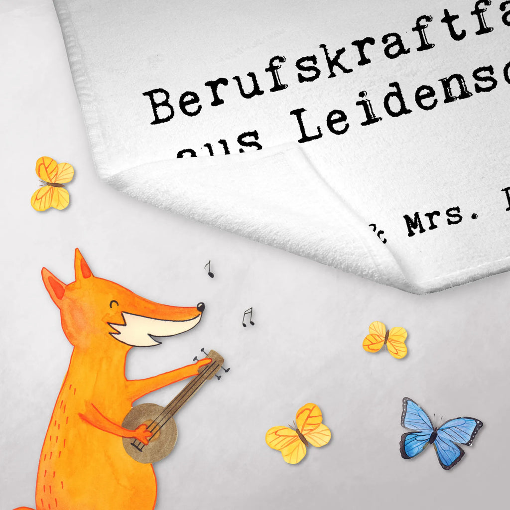 Ręcznik dla gości kierowca zawodowy Pasja Zawód, Wykształcenie, Jubileusz, Pożegnanie, Emerytura, Kolega, Koleżanka, Prezent, Dawać, Pracownik, Współpracownik, Firma, Dziękuję, Dziękuję bardzo