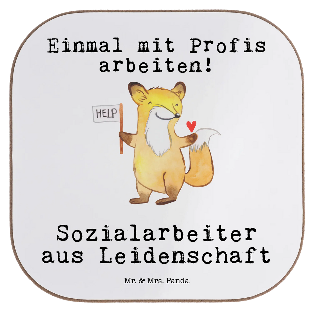 Square coaster Social Worker Passion party, presents, breakfast, glass coasters, gift, Coasters, gifts, gift idea, best, farewell gift, passing exam, anniversary, retirement, promotion, job start, sayings, funny, profession