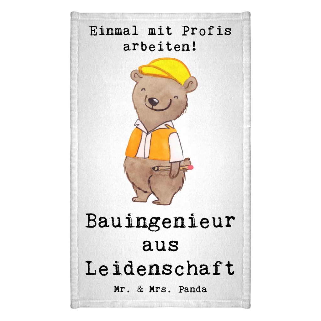 Guest towel Civil engineer Passion Guest towel, 50 x 30, hand towels, towel, guest towels, gift, gift idea, best, farewell gift, passing exam, anniversary, retirement, promotion, job start, sayings, funny, profession