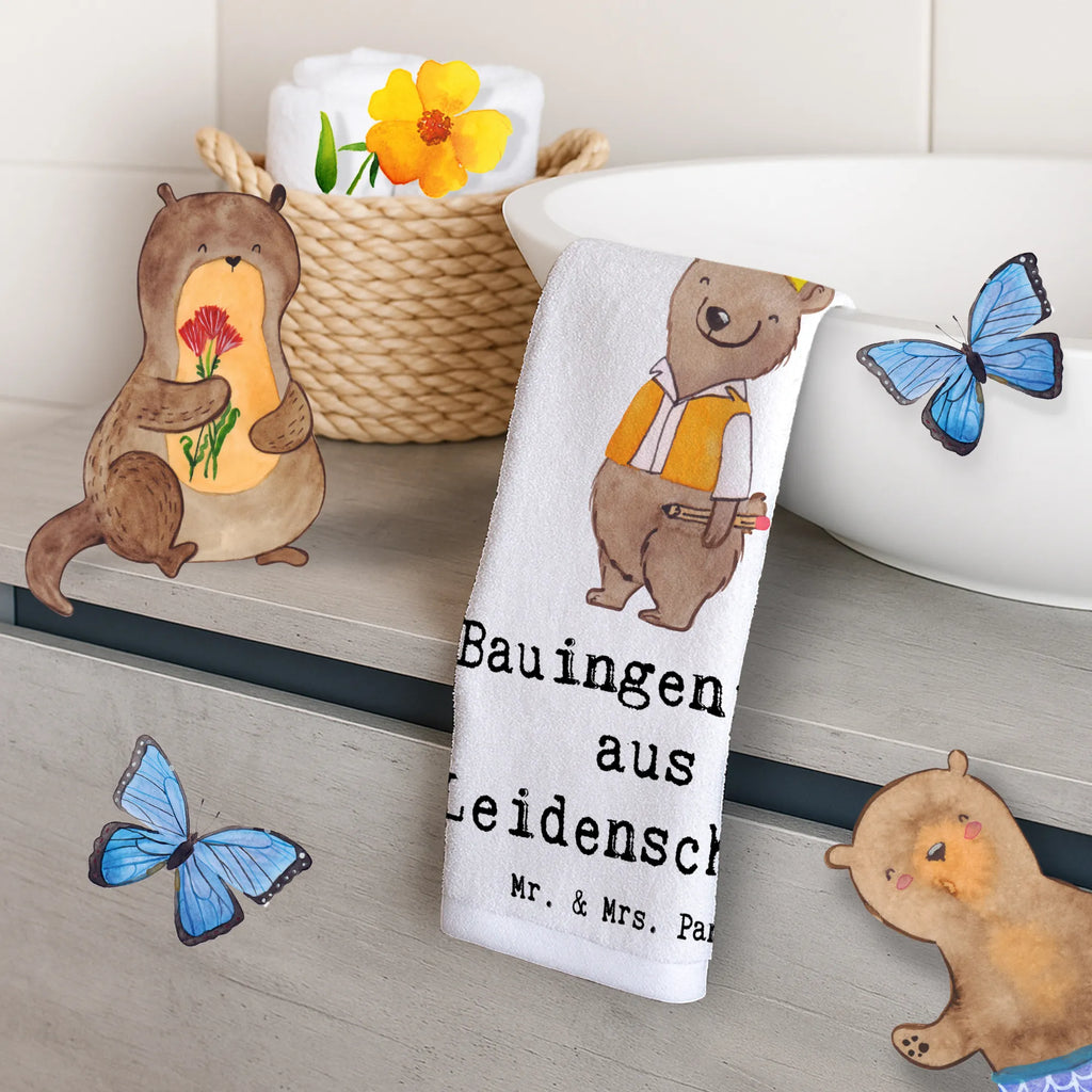 Guest towel Civil engineer Passion Guest towel, 50 x 30, hand towels, towel, guest towels, gift, gift idea, best, farewell gift, passing exam, anniversary, retirement, promotion, job start, sayings, funny, profession