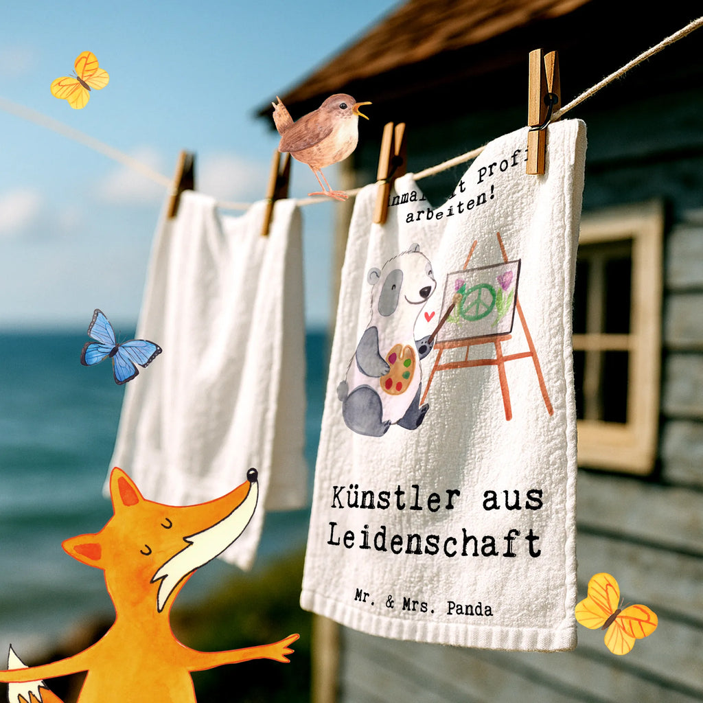 Gästehandtuch Künstler Leidenschaft, Spruch, Maler, Lustig, Witzig