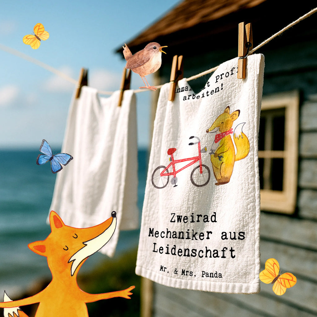 Guest towel Bicycle Mechanic Passion hand towels, Guest towel, towel, 50 x 30, guest towels, gift, gift idea, best, farewell gift, passing exam, anniversary, retirement, promotion, job start, sayings, funny, profession