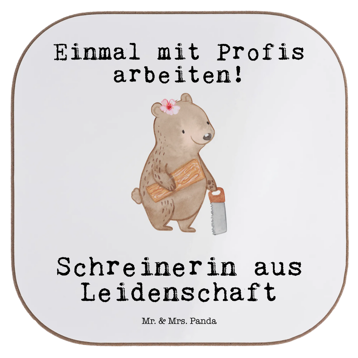 Untersetzer Schreinerin Leidenschaft