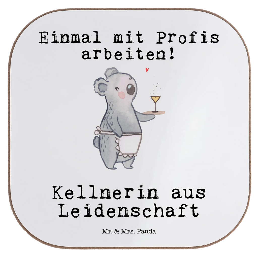 Square coaster waitress Passion glass coasters, gifts, breakfast, party, gift, Coasters, presents, gift idea, best, farewell gift, passing exam, anniversary, retirement, promotion, job start, sayings, funny, profession