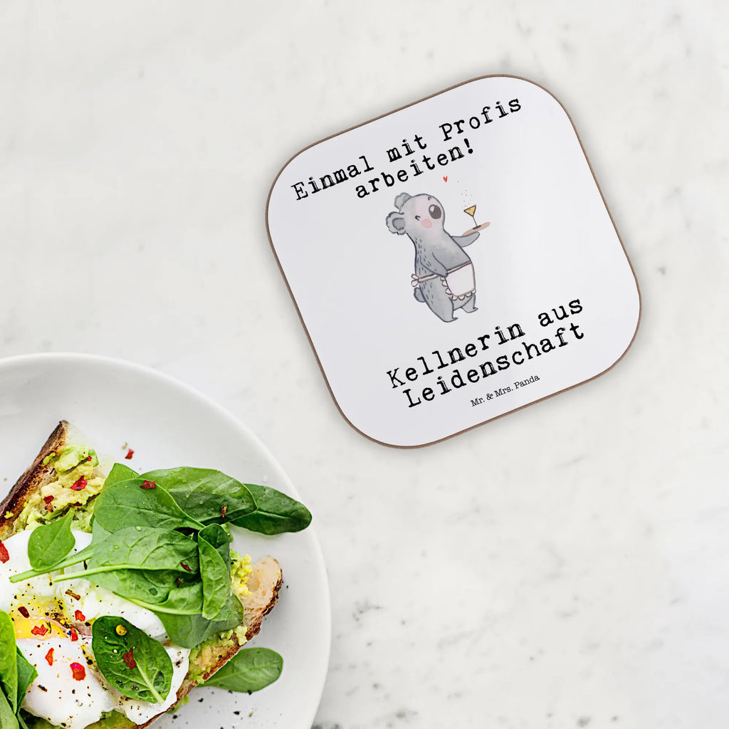 Square coaster waitress Passion glass coasters, gifts, breakfast, party, gift, Coasters, presents, gift idea, best, farewell gift, passing exam, anniversary, retirement, promotion, job start, sayings, funny, profession