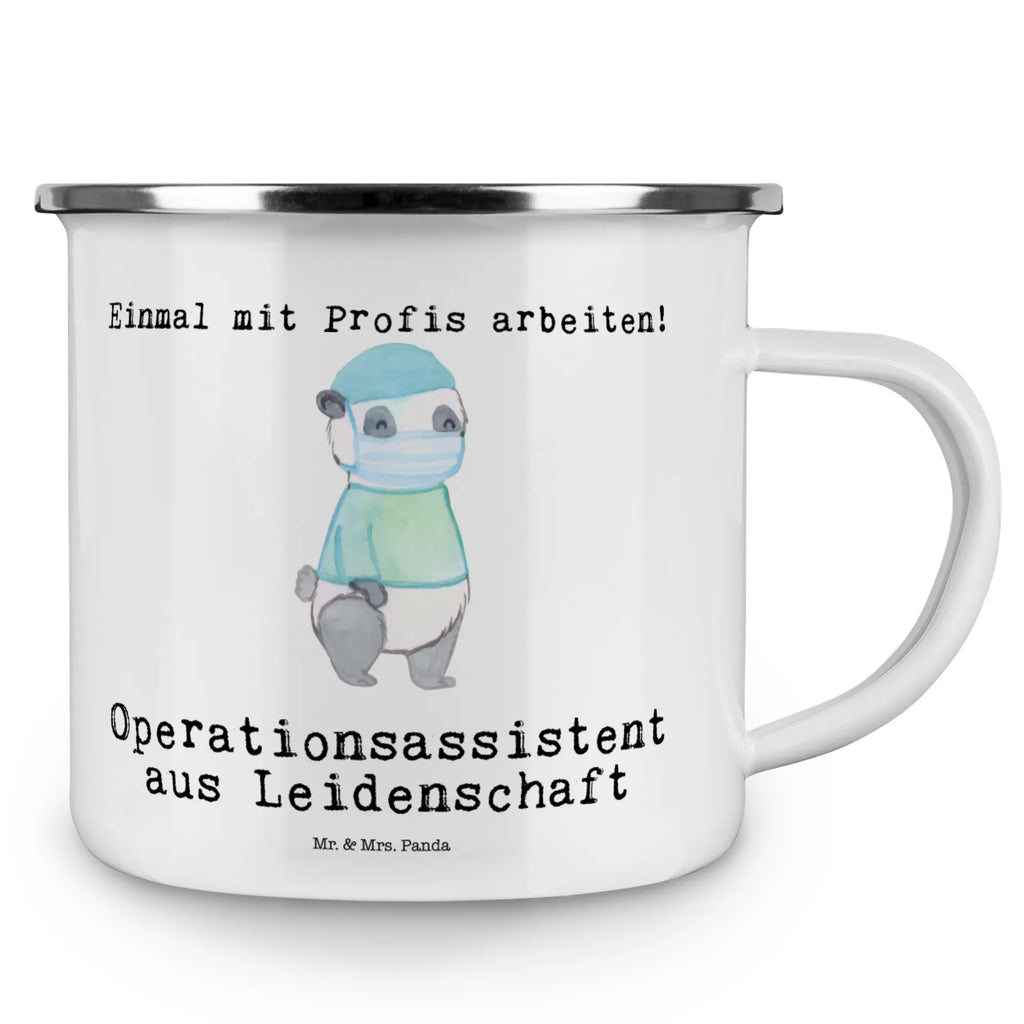 Kempingowy kubek emaliowany asystent operacyjny pasja Zawód, Wykształcenie, Jubileusz, Pożegnanie, Emerytura, Kolega, Koleżanka, Prezent, Dawać, Pracownik, Współpracownik, Firma, Dziękuję, Dziękuję bardzo
