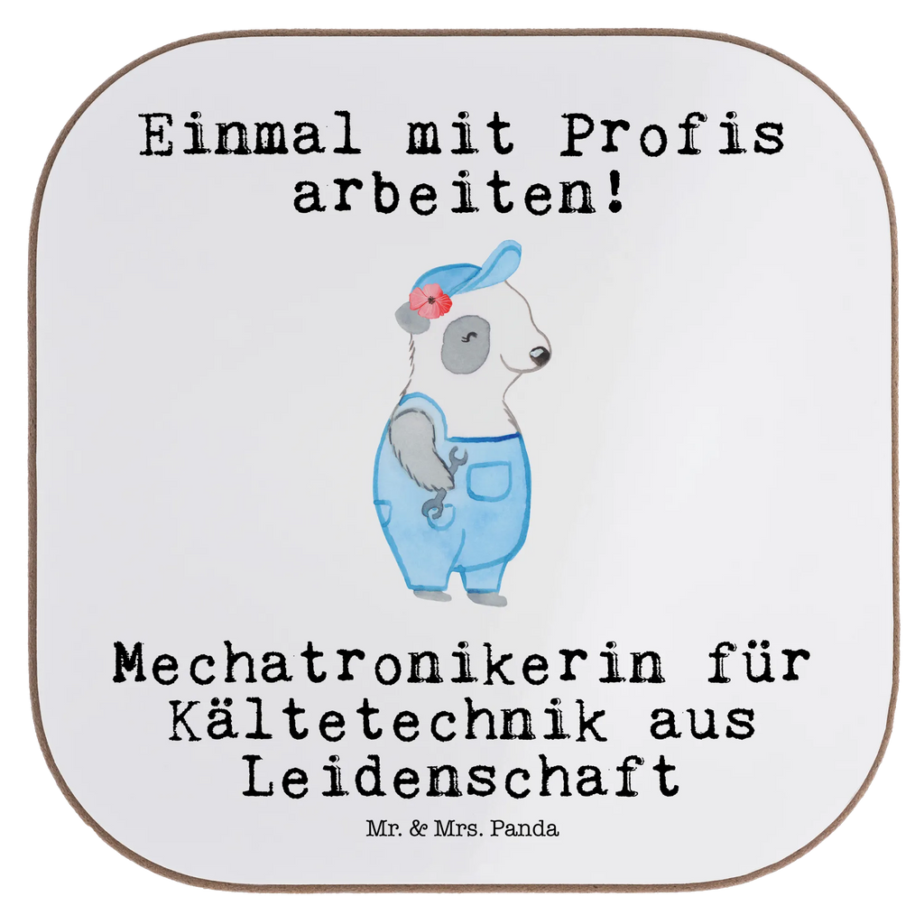 Square coaster Mechatronic Technician for Refrigeration Technology Passion breakfast, party, gifts, gift, glass coasters, presents, Coasters, gift idea, best, farewell gift, passing exam, anniversary, retirement, promotion, job start, sayings, funny, profession