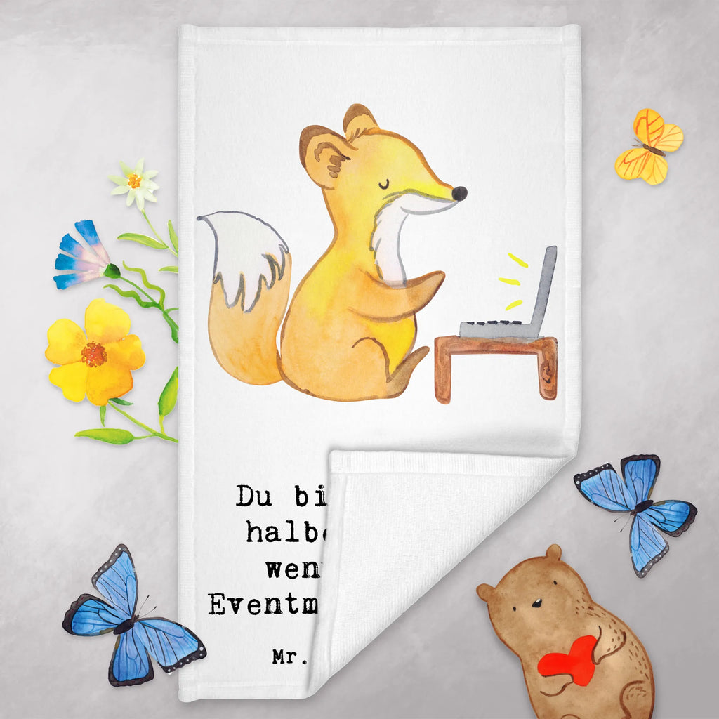 Ręcznik dla gości Menedżer wydarzeń Serce Zawód, Wykształcenie, Jubileusz, Pożegnanie, Emerytura, Kolega, Koleżanka, Prezent, Dawać, Pracownik, Współpracownik, Firma, Dziękuję, Dziękuję bardzo