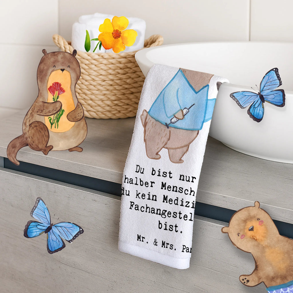 Guest towel Medical Assistant heart hand towels, guest towels, Guest towel, towel, 50 x 30, gift, gift idea, best, farewell gift, passing exam, anniversary, retirement, promotion, job start, sayings, funny, profession