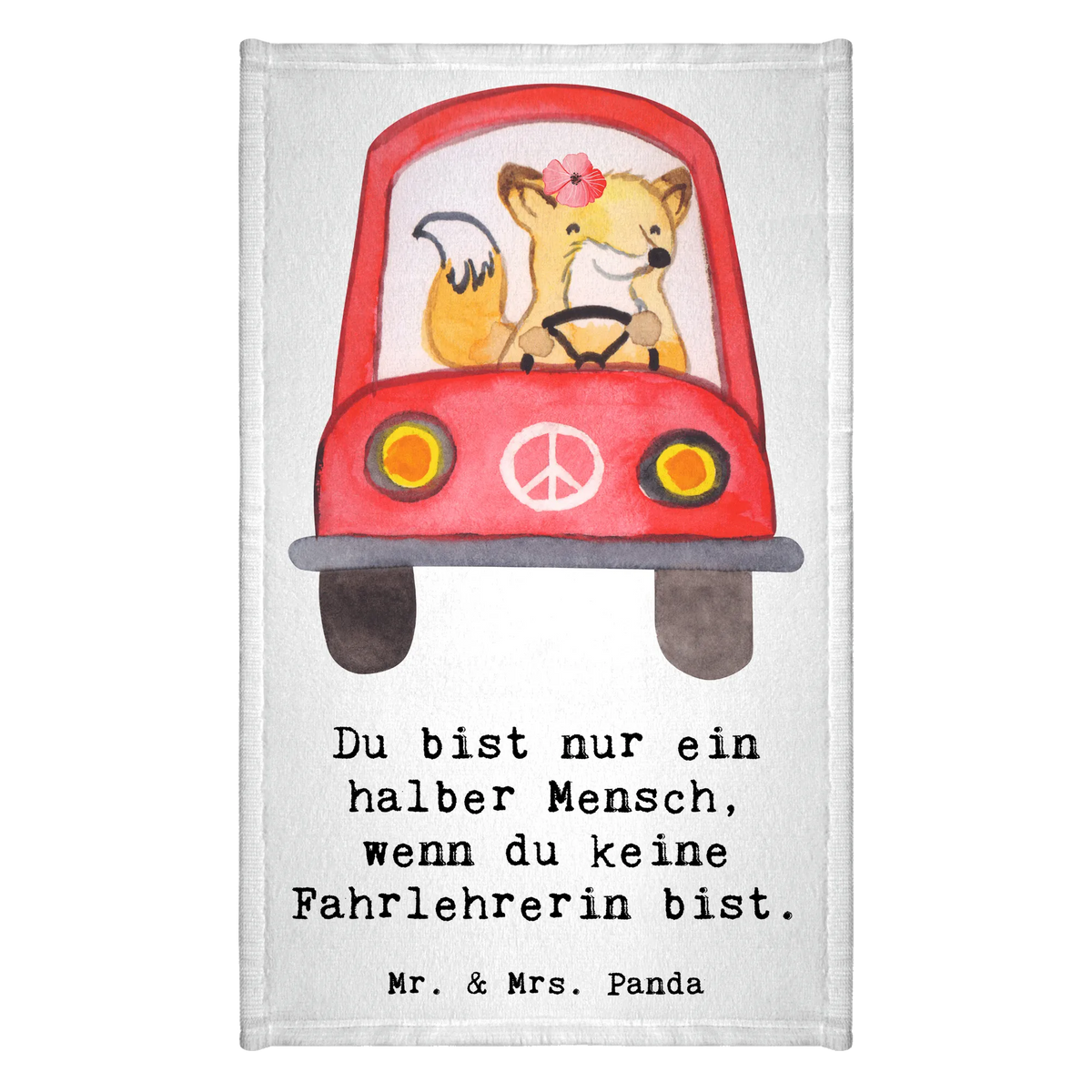 Guest towel female driving instructor Heart Guest towel, towel, guest towels, hand towels, 50 x 30, gift, gift idea, best, farewell gift, passing exam, anniversary, retirement, promotion, job start, sayings, funny, profession