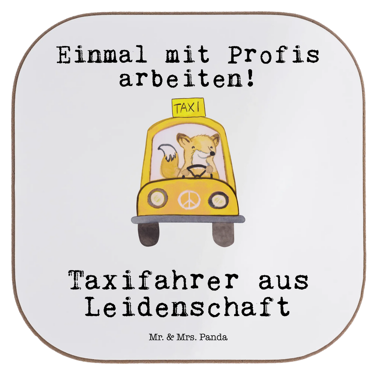 Square coaster Taxi driver Passion gift, sayings, gift idea, best, farewell gift, passing exam, anniversary, retirement, promotion, job start, profession