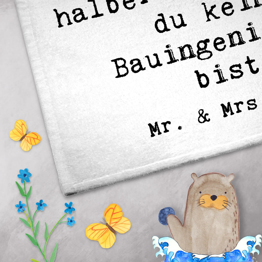 Guest towel Civil Engineer Heart Guest towel, hand towels, 50 x 30, towel, guest towels, gift, gift idea, best, farewell gift, passing exam, anniversary, retirement, promotion, job start, sayings, funny, profession