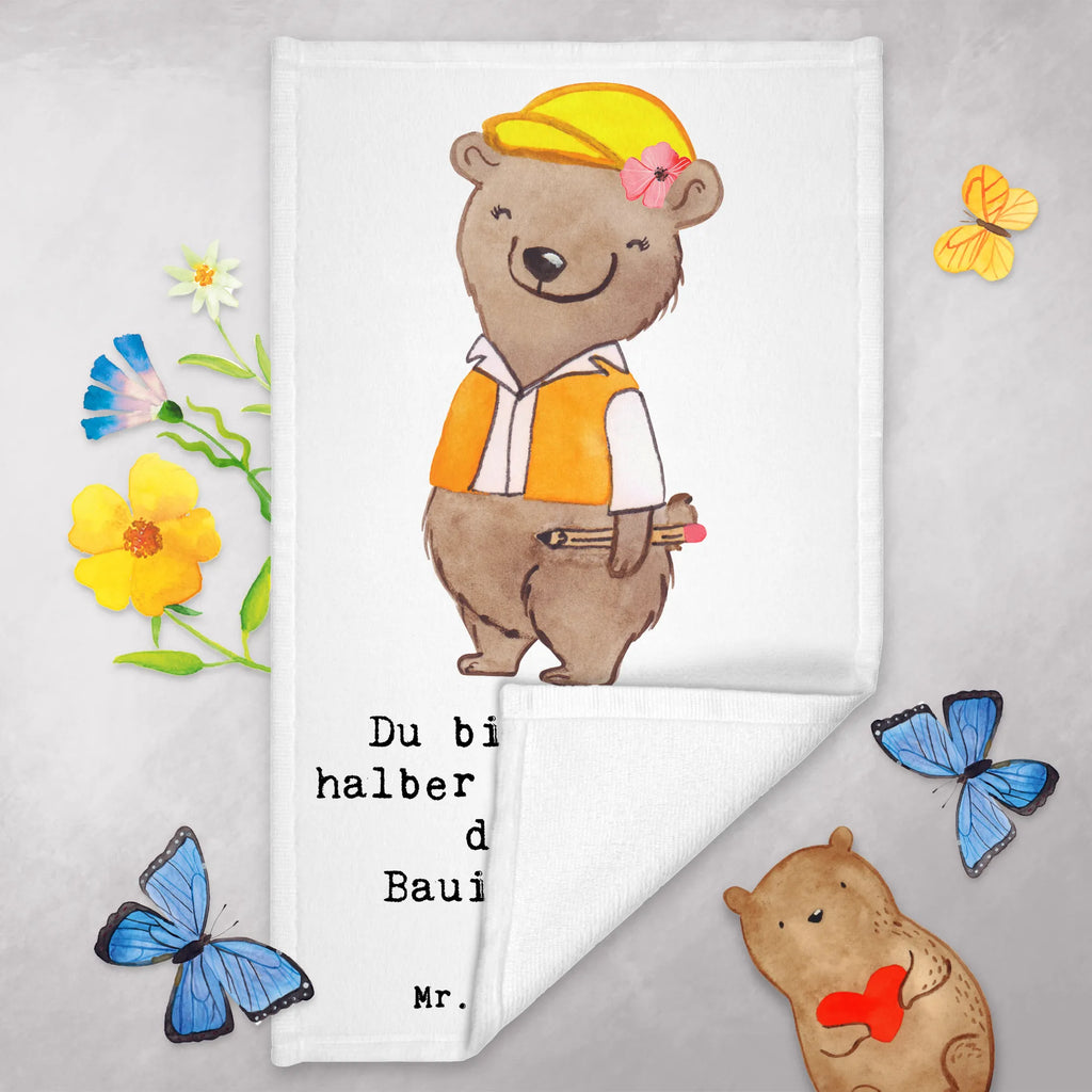 Guest towel Civil Engineer Heart Guest towel, hand towels, 50 x 30, towel, guest towels, gift, gift idea, best, farewell gift, passing exam, anniversary, retirement, promotion, job start, sayings, funny, profession