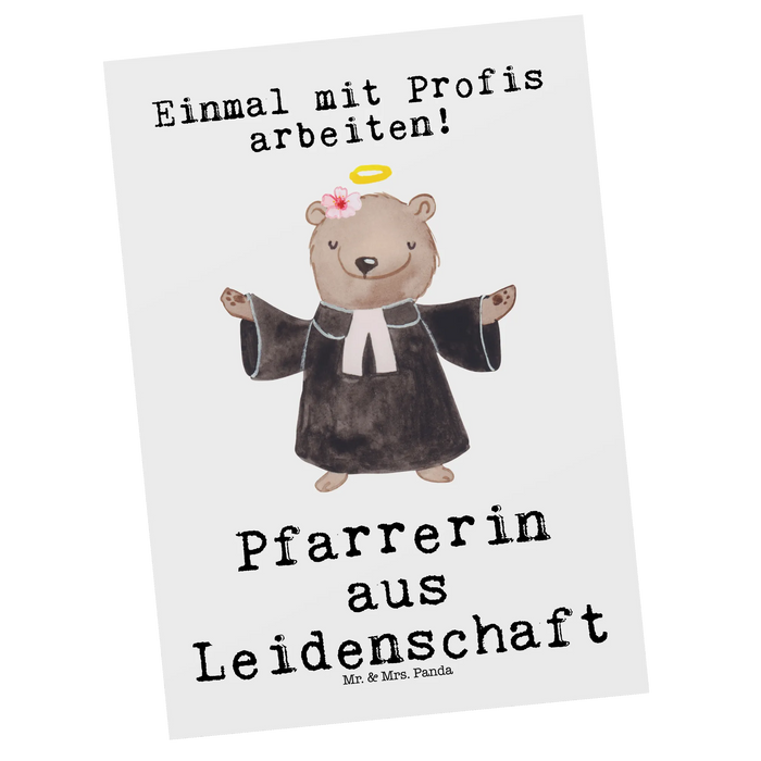 Postkarte Pfarrerin Leidenschaft