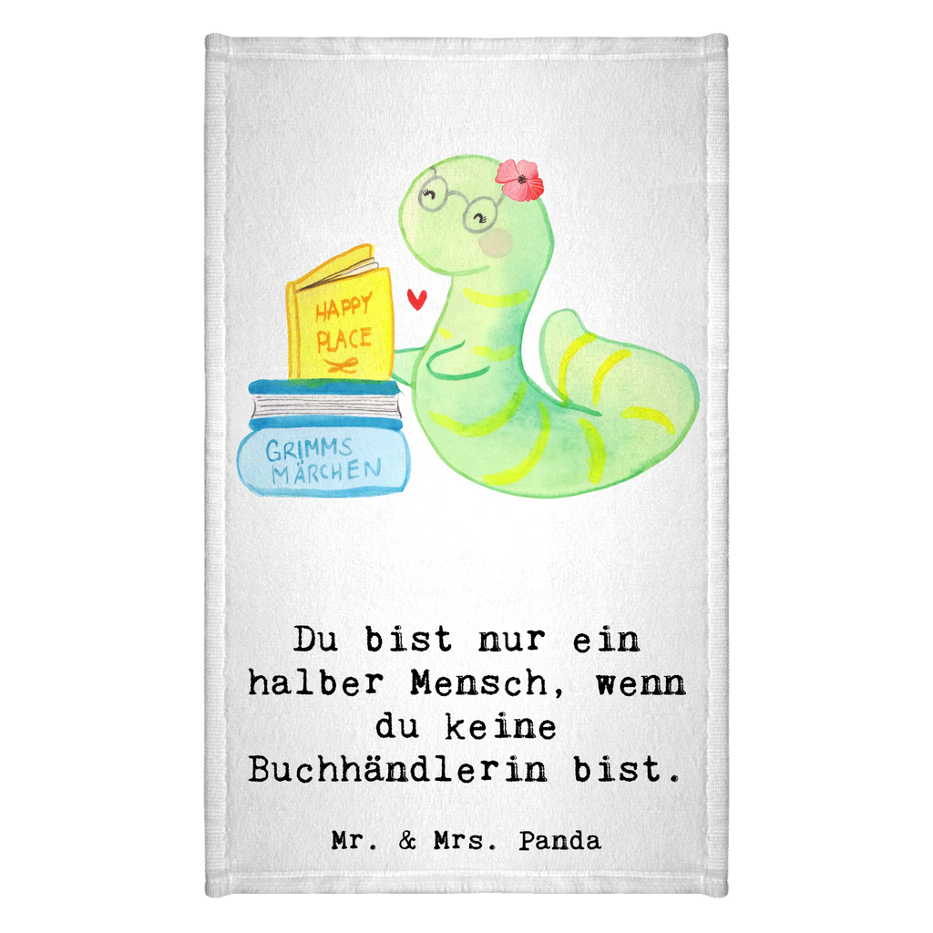 Ręcznik dla gości sprzedawczyni książek serce Zawód, Wykształcenie, Jubileusz, Pożegnanie, Emerytura, Kolega, Koleżanka, Prezent, Dawać, Pracownik, Współpracownik, Firma, Dziękuję, Dziękuję bardzo
