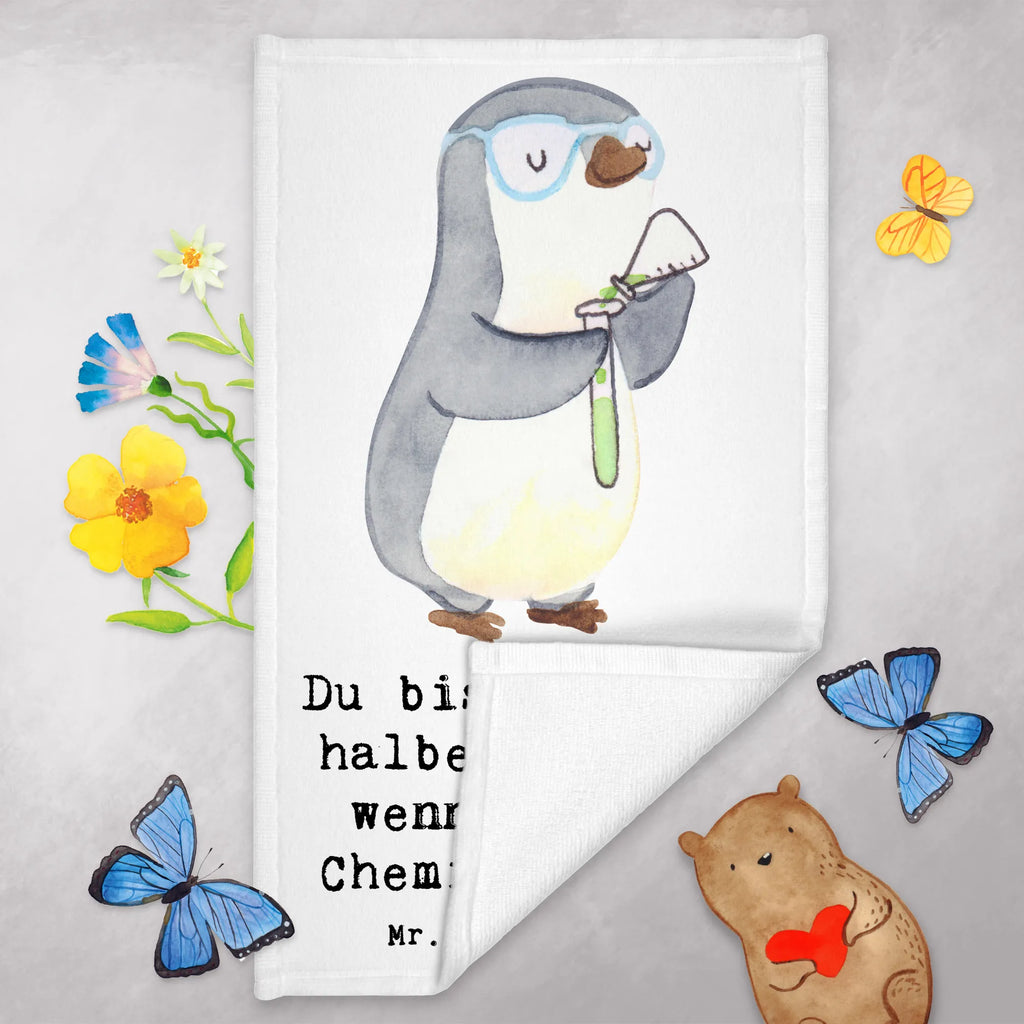 Guest towel Chemist Heart towel, guest towels, hand towels, 50 x 30, Guest towel, gift, gift idea, best, farewell gift, passing exam, anniversary, retirement, promotion, job start, sayings, funny, profession