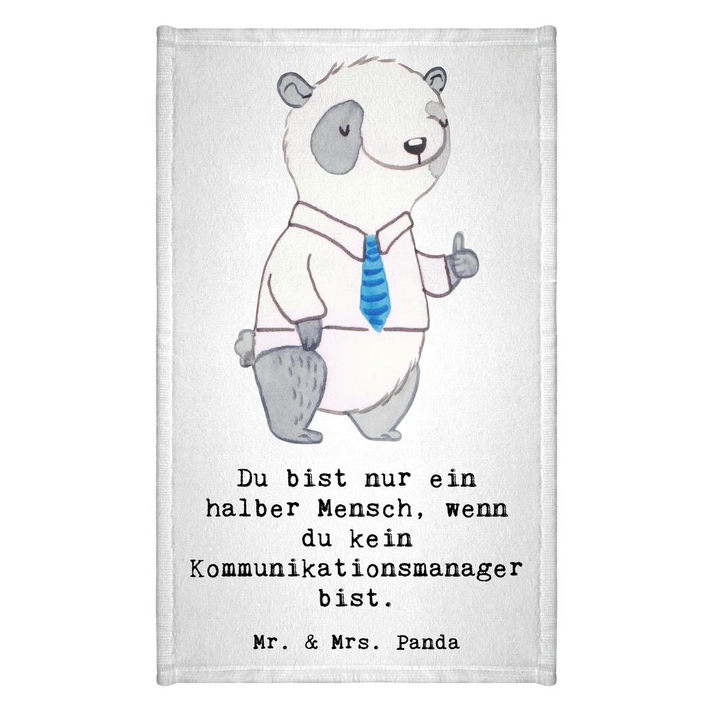 Guest towel Communications Manager heart 50 x 30, towel, hand towels, Guest towel, guest towels, gift, gift idea, best, farewell gift, passing exam, anniversary, retirement, promotion, job start, sayings, funny, profession