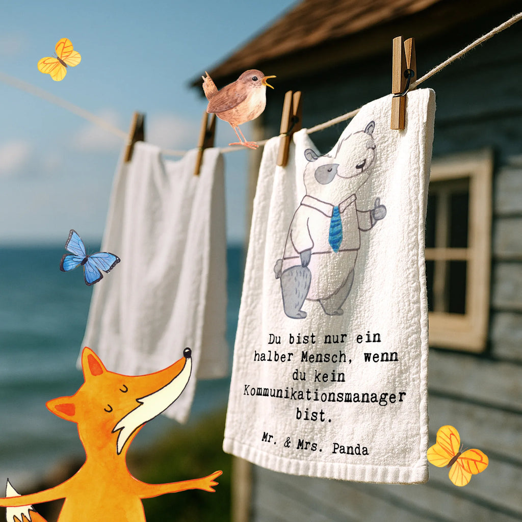 Guest towel Communications Manager heart 50 x 30, towel, hand towels, Guest towel, guest towels, gift, gift idea, best, farewell gift, passing exam, anniversary, retirement, promotion, job start, sayings, funny, profession