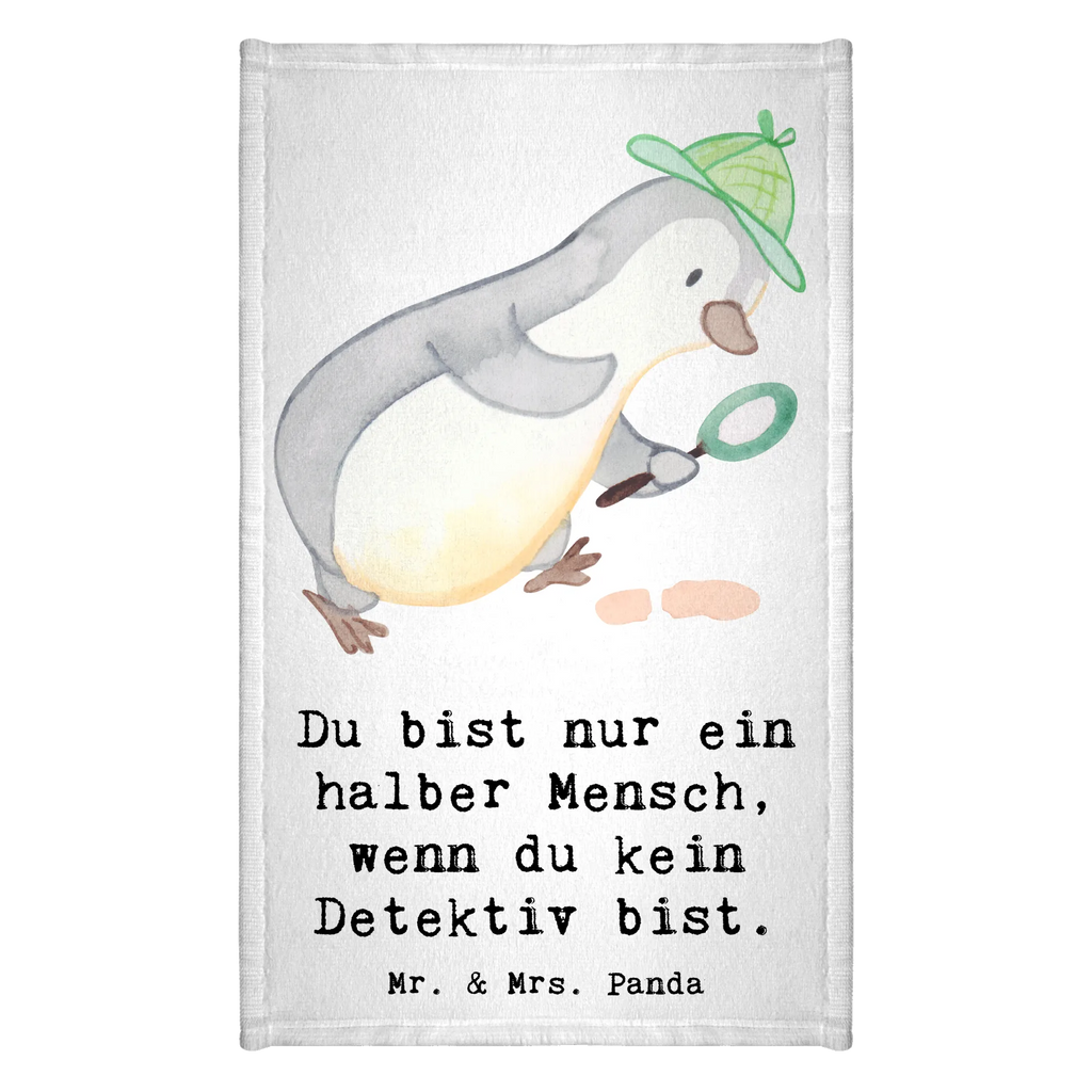 Guest towel Detective heart hand towels, guest towels, towel, Guest towel, 50 x 30, gift, gift idea, best, farewell gift, passing exam, anniversary, retirement, promotion, job start, sayings, funny, profession