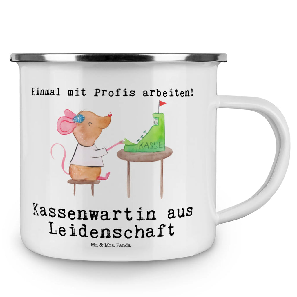 Kempingowy kubek emaliowany skarbniczka pasja Zawód, Wykształcenie, Jubileusz, Pożegnanie, Emerytura, Kolega, Koleżanka, Prezent, Dawać, Pracownik, Współpracownik, Firma, Dziękuję, Dziękuję bardzo