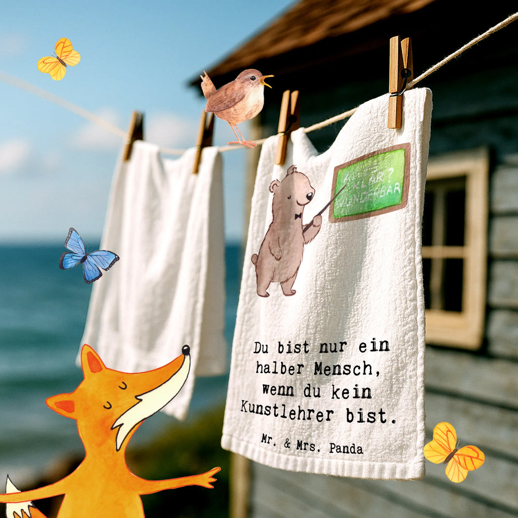 Guest towel Art teacher heart towel, guest towels, 50 x 30, hand towels, Guest towel, gift, gift idea, best, farewell gift, passing exam, anniversary, retirement, promotion, job start, sayings, funny, profession