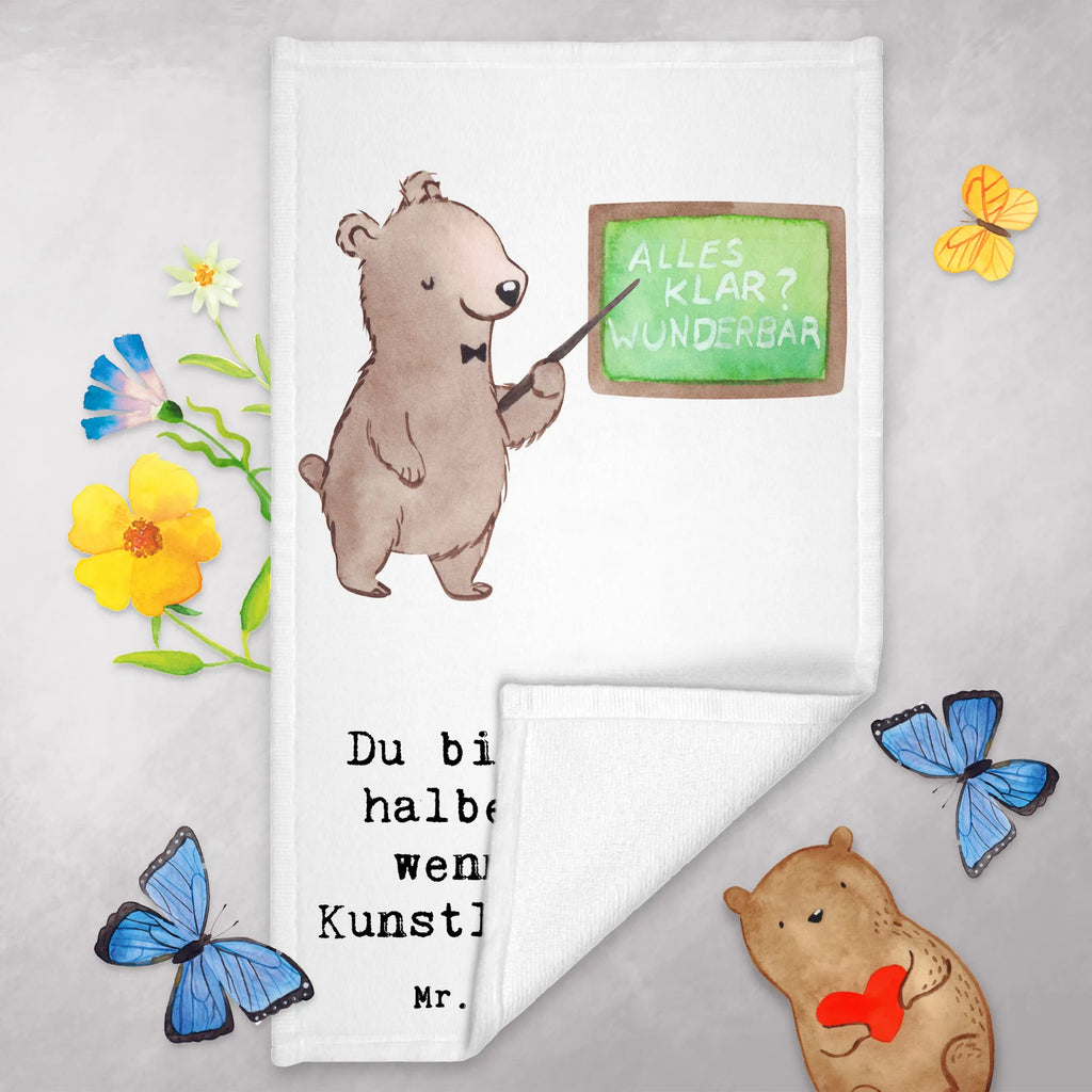 Guest towel Art teacher heart towel, guest towels, 50 x 30, hand towels, Guest towel, gift, gift idea, best, farewell gift, passing exam, anniversary, retirement, promotion, job start, sayings, funny, profession