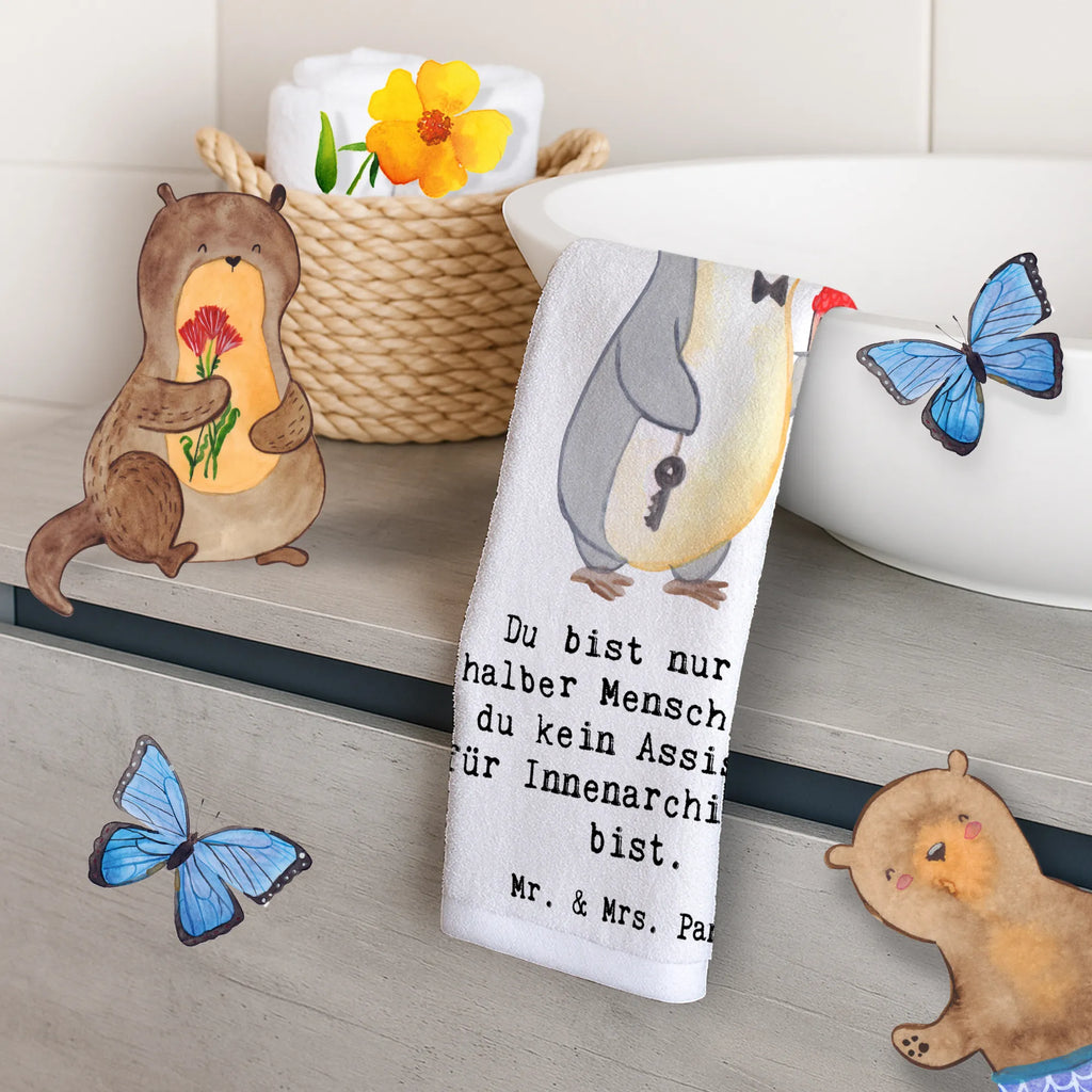 Guest towel Interior Design Assistant Heart 50 x 30, hand towels, towel, Guest towel, guest towels, gift, gift idea, best, farewell gift, passing exam, anniversary, retirement, promotion, job start, sayings, funny, profession