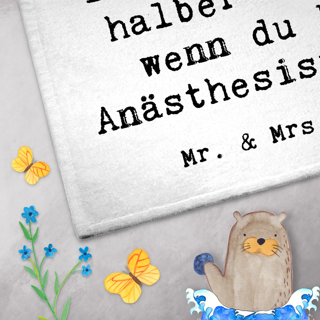 Guest towel anesthesiologist Heart hand towels, guest towels, Guest towel, towel, 50 x 30, gift, gift idea, best, farewell gift, passing exam, anniversary, retirement, promotion, job start, sayings, funny, profession