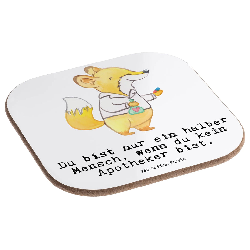 Square coaster Pharmacist Heart gift, gifts, breakfast, party, glass coasters, Coasters, presents, gift idea, best, farewell gift, passing exam, anniversary, retirement, promotion, job start, sayings, funny, profession