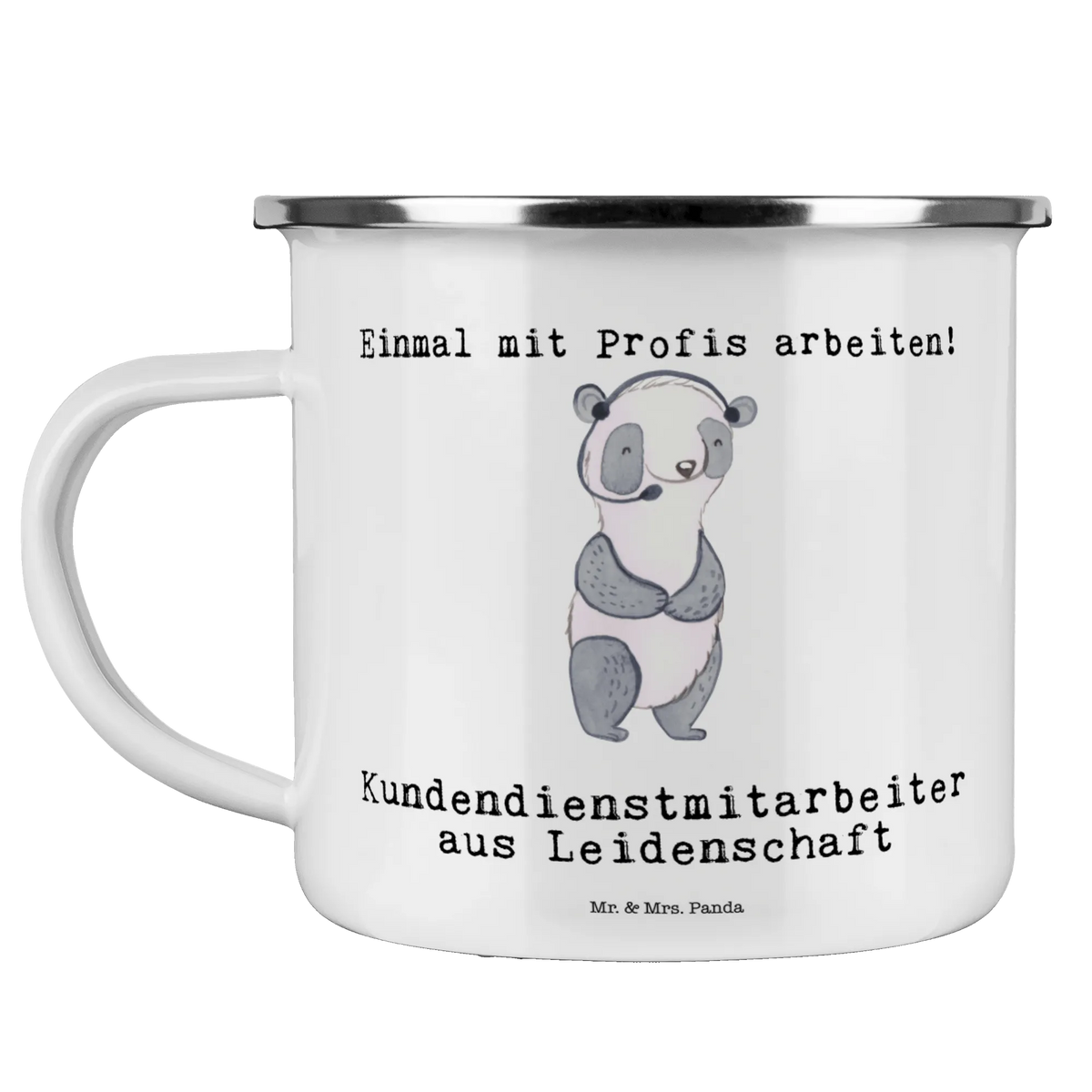 Enamel camping mug Customer Service Representative Passion gift, sayings, gift idea, best, farewell gift, passing exam, anniversary, retirement, promotion, job start, profession