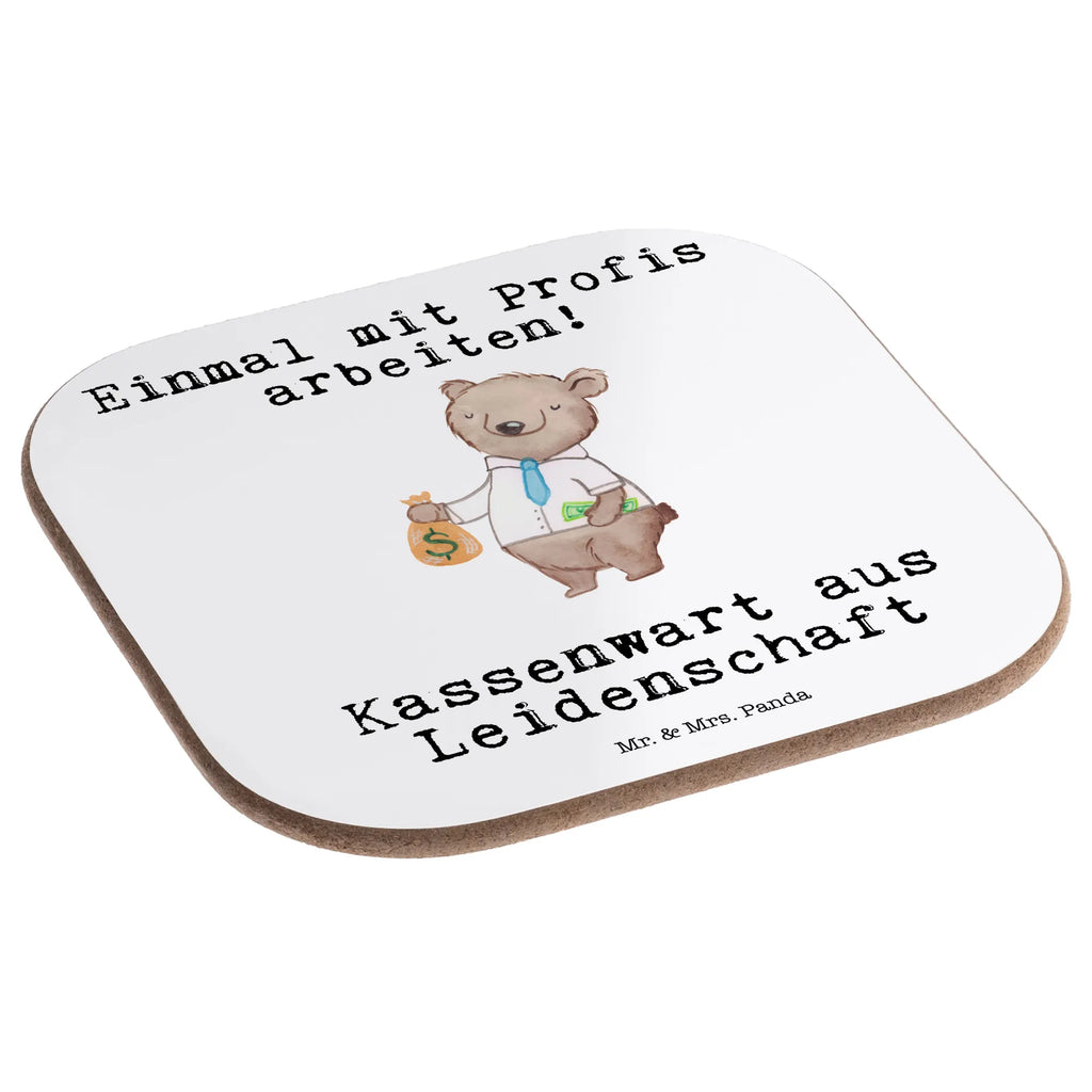 Square coaster treasurer Passion presents, breakfast, gifts, gift, party, glass coasters, Coasters, gift idea, best, farewell gift, passing exam, anniversary, retirement, promotion, job start, sayings, funny, profession