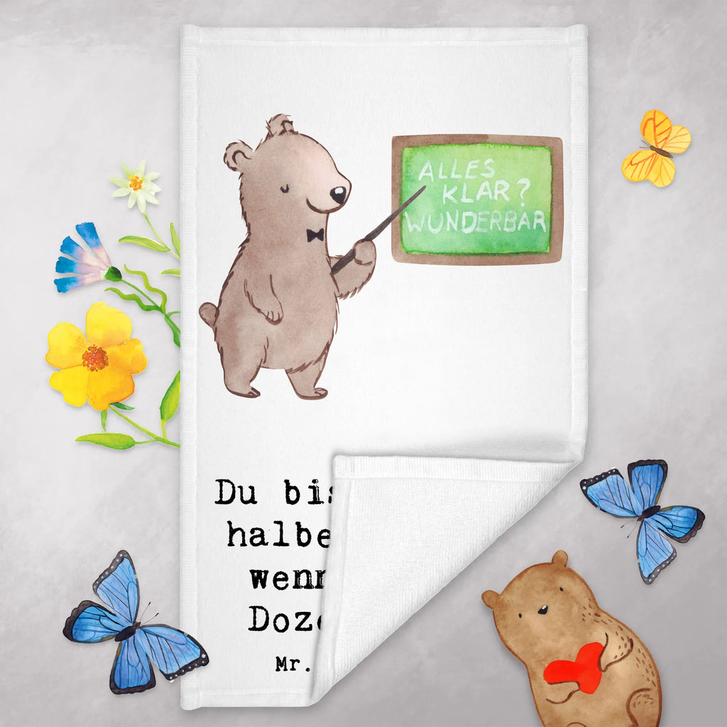 Guest towel Lecturer Heart Guest towel, towel, guest towels, hand towels, 50 x 30, gift, gift idea, best, farewell gift, passing exam, anniversary, retirement, promotion, job start, sayings, funny, profession