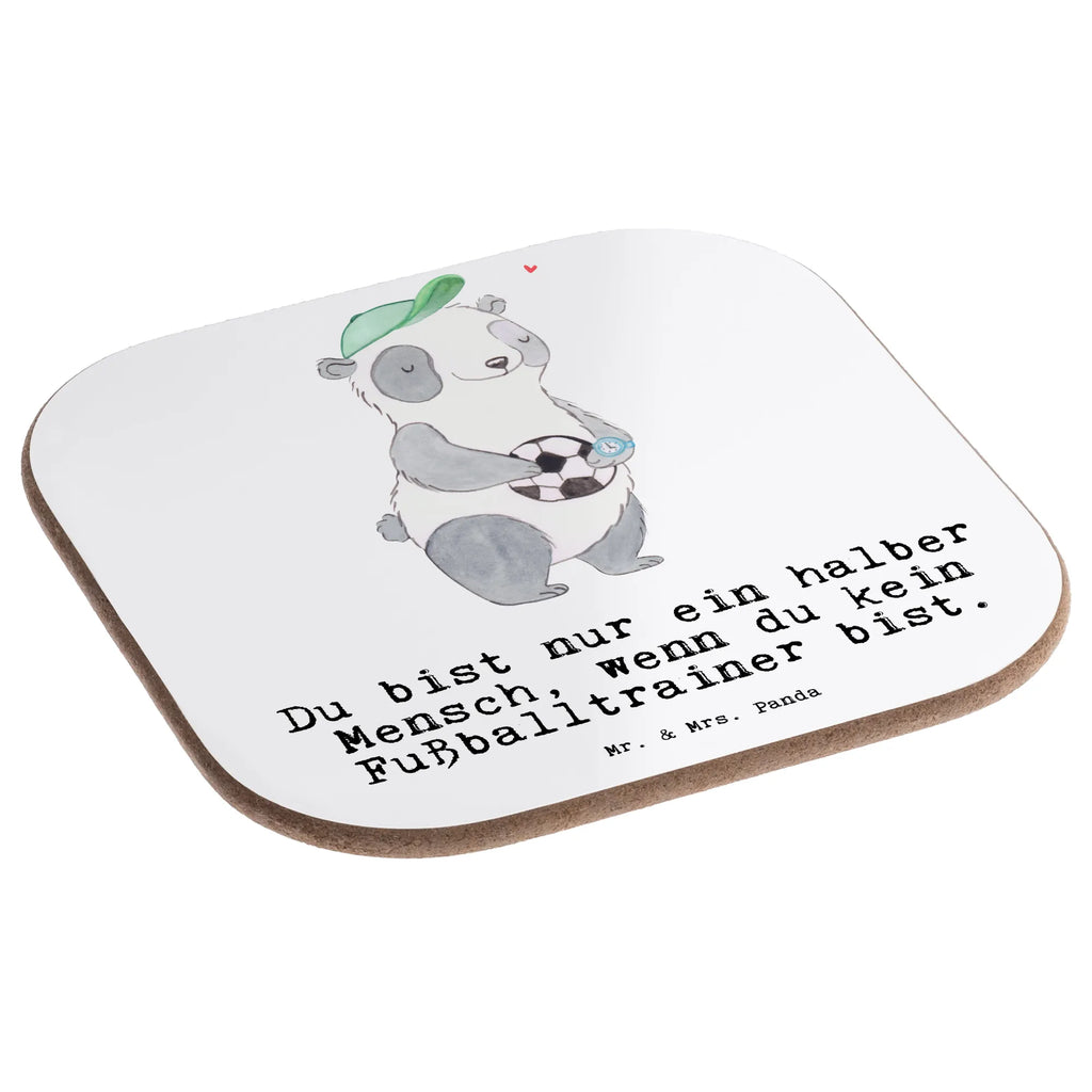 Podkładka Trener piłki nożnej serce Zawód, Wykształcenie, Jubileusz, Pożegnanie, Emerytura, Kolega, Koleżanka, Prezent, Dawać, Pracownik, Współpracownik, Firma, Dziękuję, Dziękuję bardzo